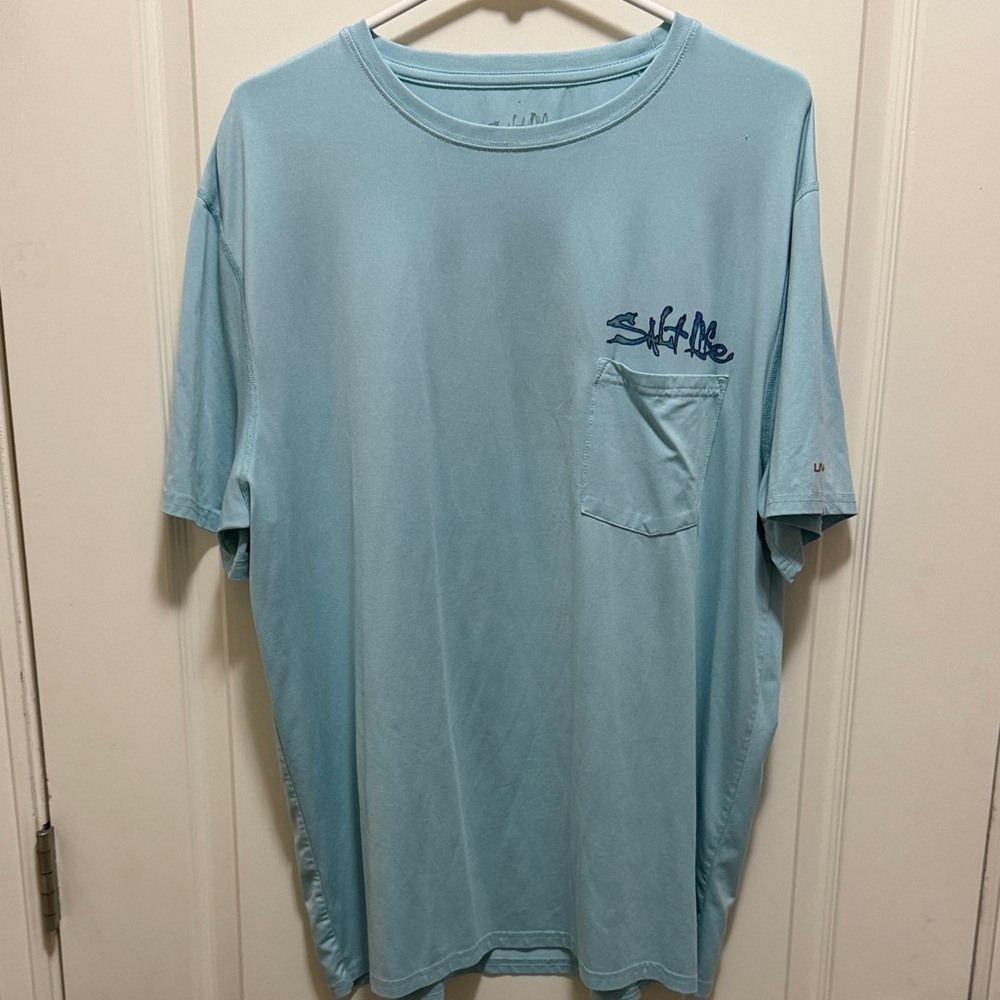 Salt Life Light Blue Marlin Graphic Shirt - Picture 6 of 6